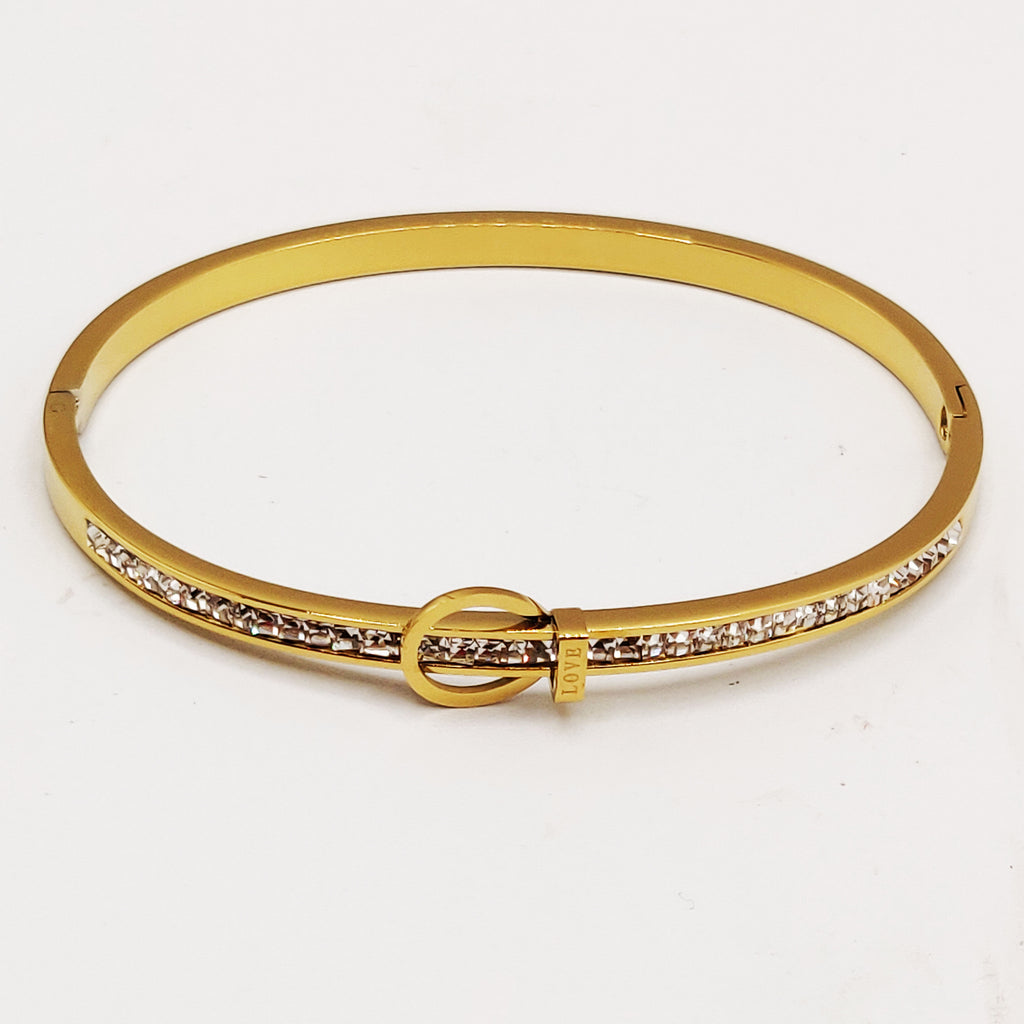Bracelet Rigide Oméga Love Ligne Cristaux