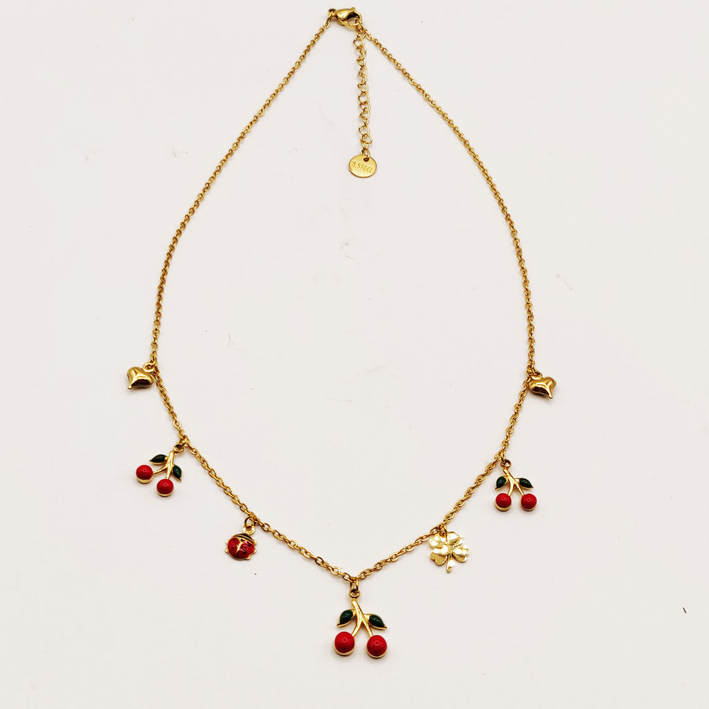 Collier Bibelots Cerises Luxe
