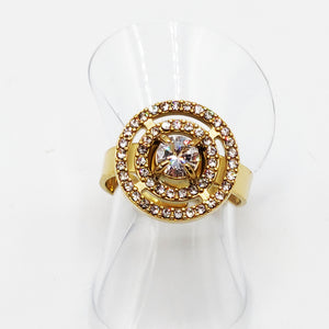 Bague Triple Cercles de Cristaux