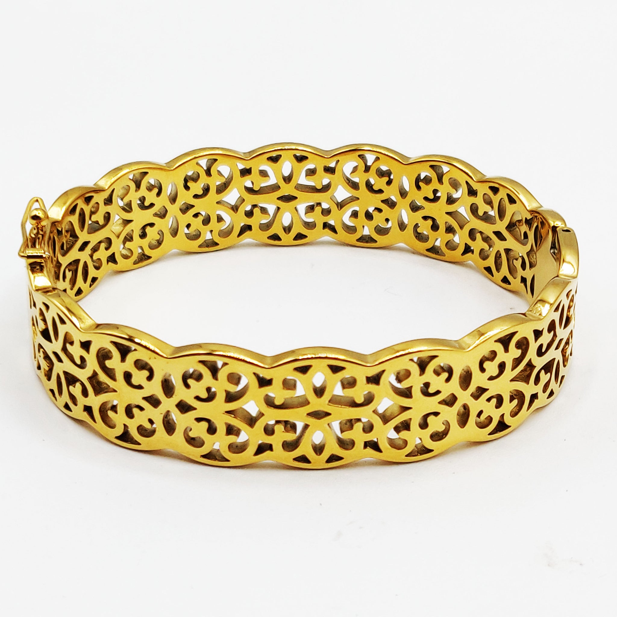 Bracelet Rigide Motifs Orientaux Coeurs Luxe