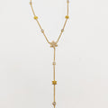 Collier Multi Fleurs et Cristaux Descendant