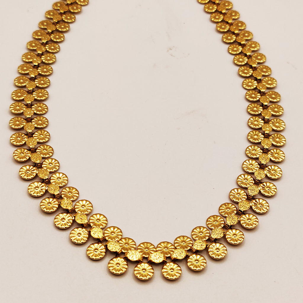 Collier Double Lignes Multi Fleurs Luxe