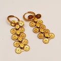 Boucles d'oreilles Double Lignes Multi Fleurs Luxe
