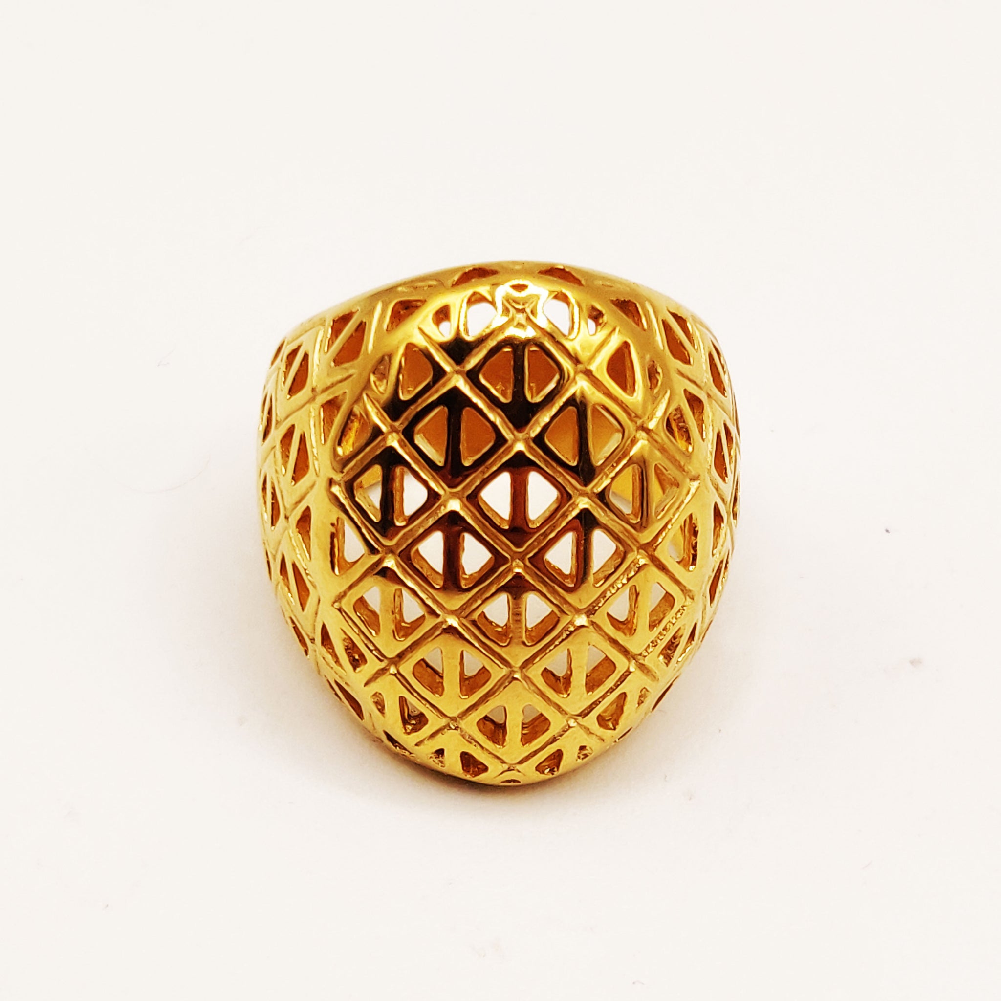 Bague Motifs Losanges Orientaux Luxe