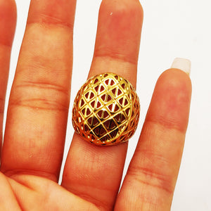 Bague Motifs Losanges Orientaux Luxe