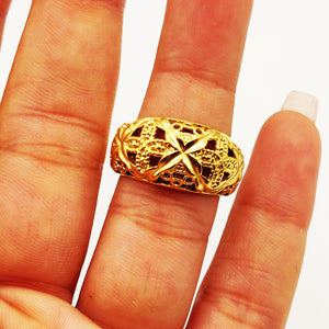 Bague Motifs Trèfles orientaux Luxe