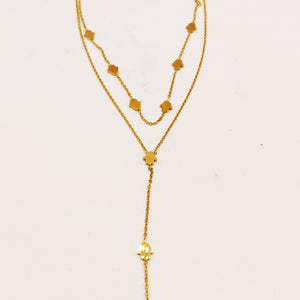Collier Double Multi Mains de Fatma Descendant