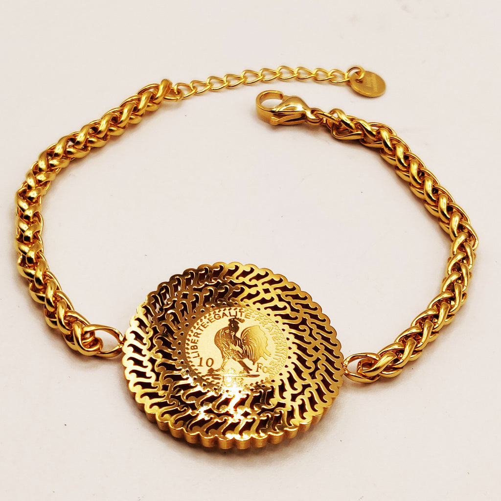 Bracelet Torsade Louise Coq Oriental Luxe