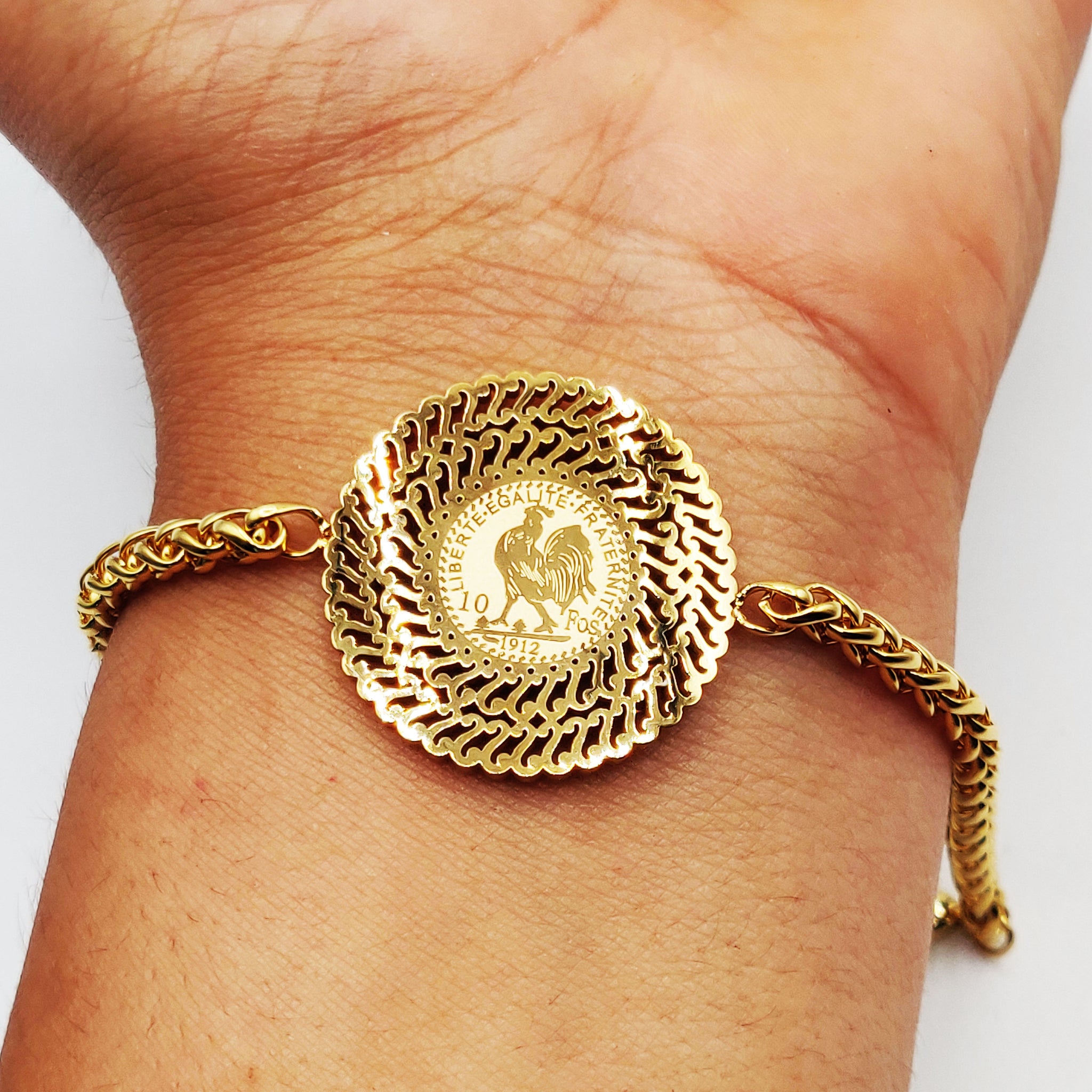 Bracelet Torsade Louise Coq Oriental Luxe