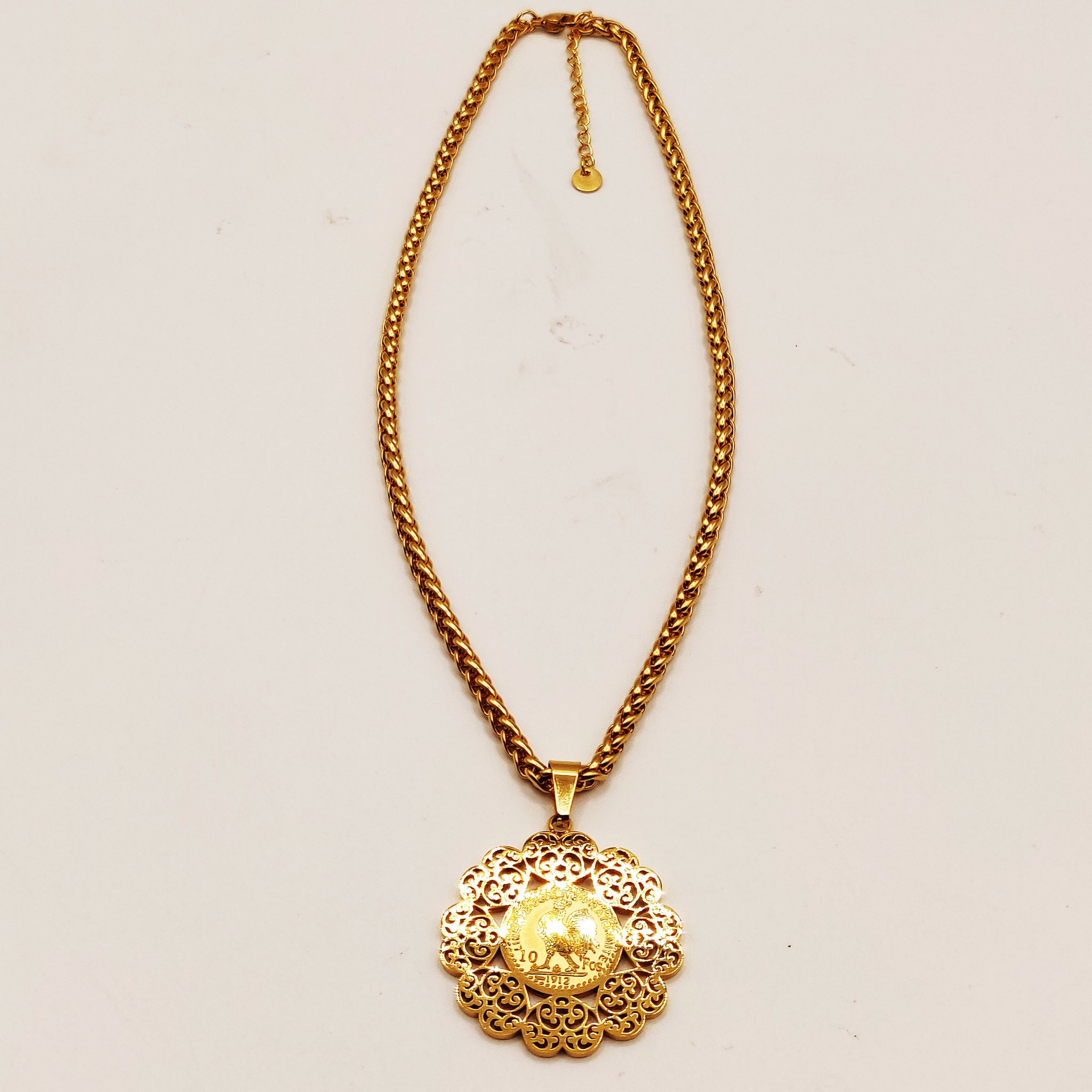 Collier Torsade Louise Coq Tour Coeurs Orientaux Luxe