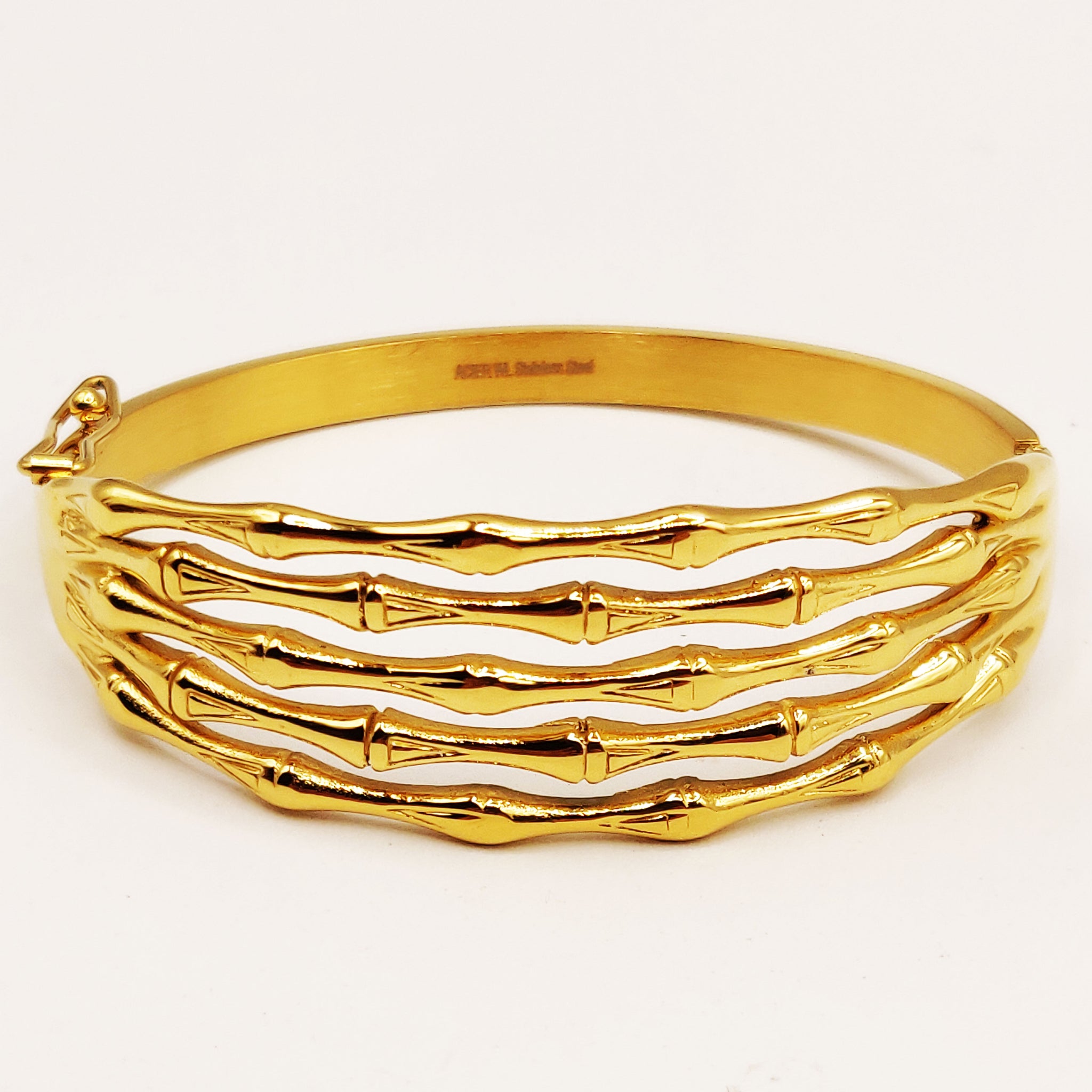 Bracelet Rigide 5 Lignes Os Luxe