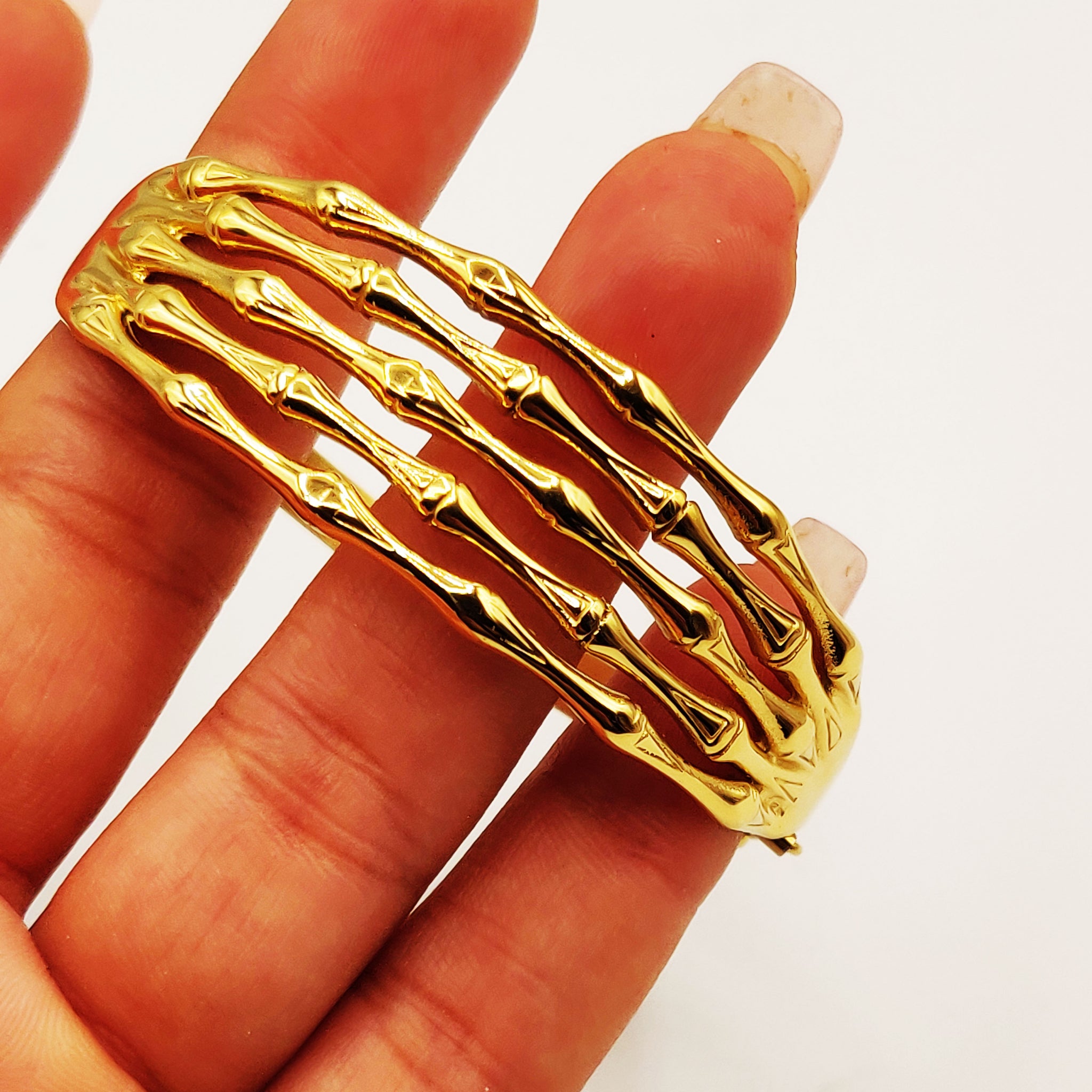 Bracelet Rigide 5 Lignes Os Luxe