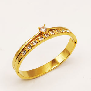 Bracelet Rigide Mariage Cristal Rond et Cristaux