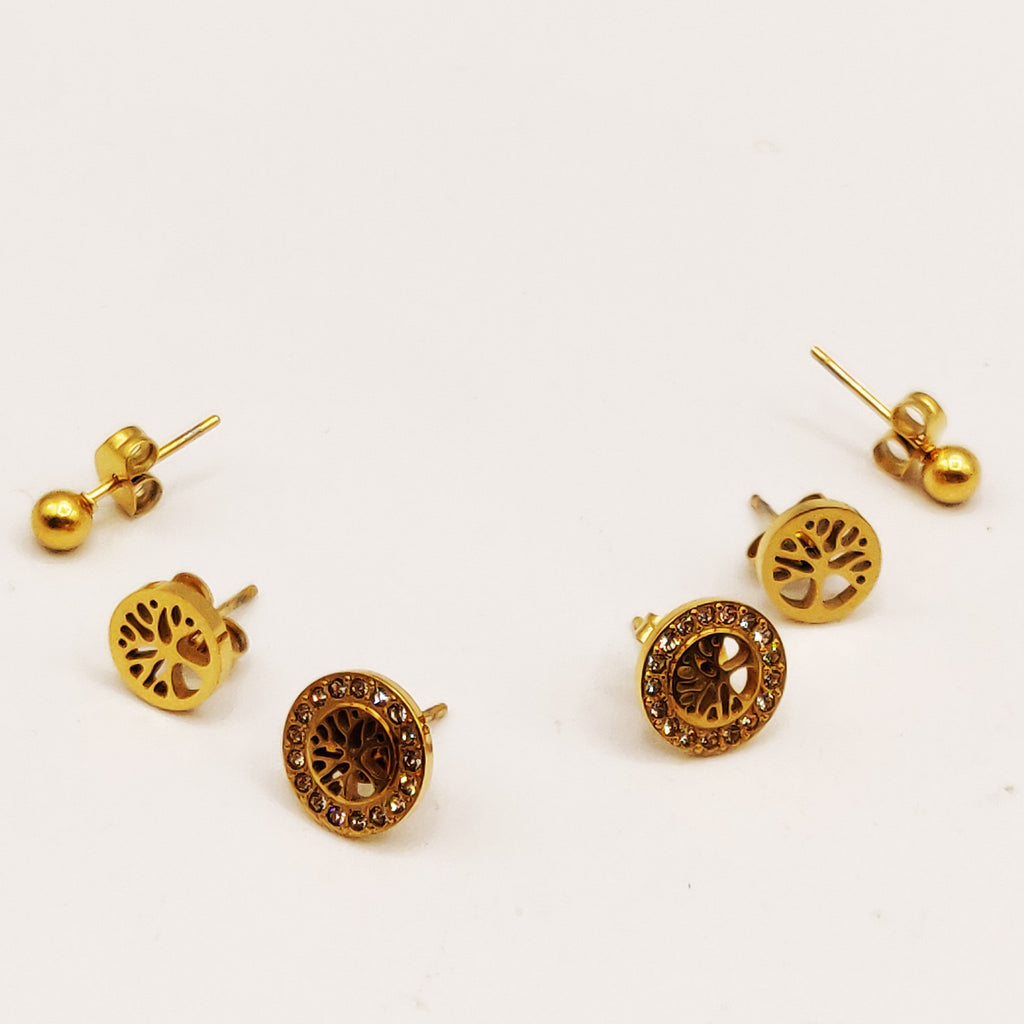 Boucles d'oreilles 3 Trous Eden