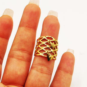 Bague Filet Coeur et Étoile