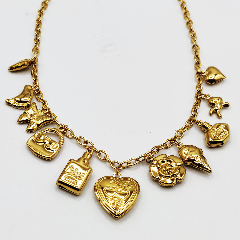 Collier Chaîne Bibelots Beauté et Coeurs Luxe