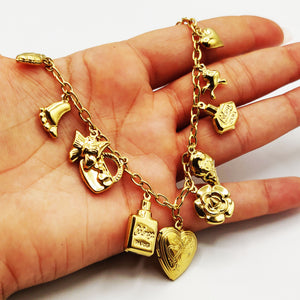 Collier Chaîne Bibelots Beauté et Coeurs Luxe