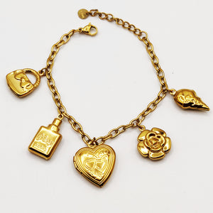 Bracelet Chaîne Bibelots Beauté et Coeurs Luxe