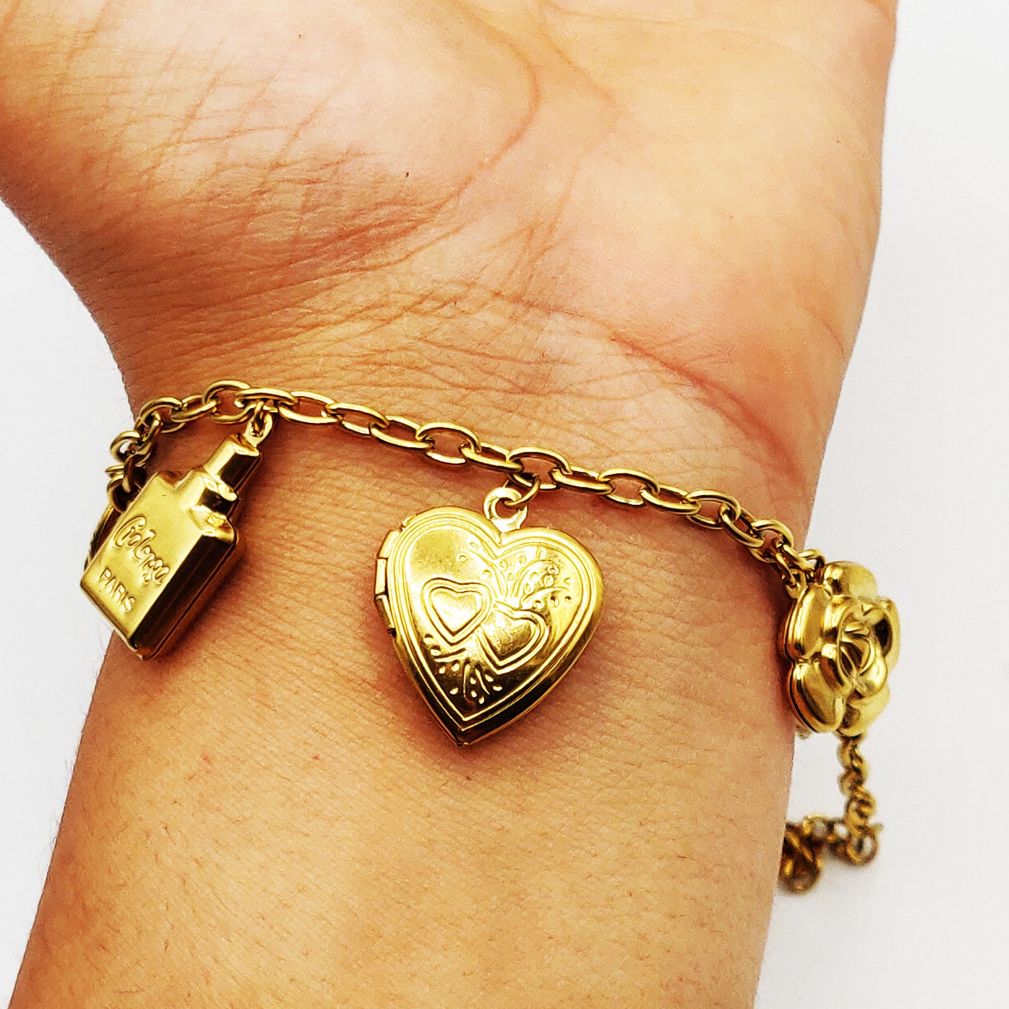 Bracelet Chaîne Bibelots Beauté et Coeurs Luxe