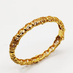 Bracelet Rigide Boules Motifs Orientaux Luxe