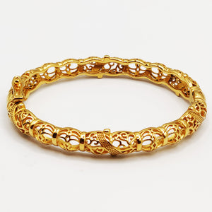 Bracelet Rigide Boules Motifs Orientaux Luxe