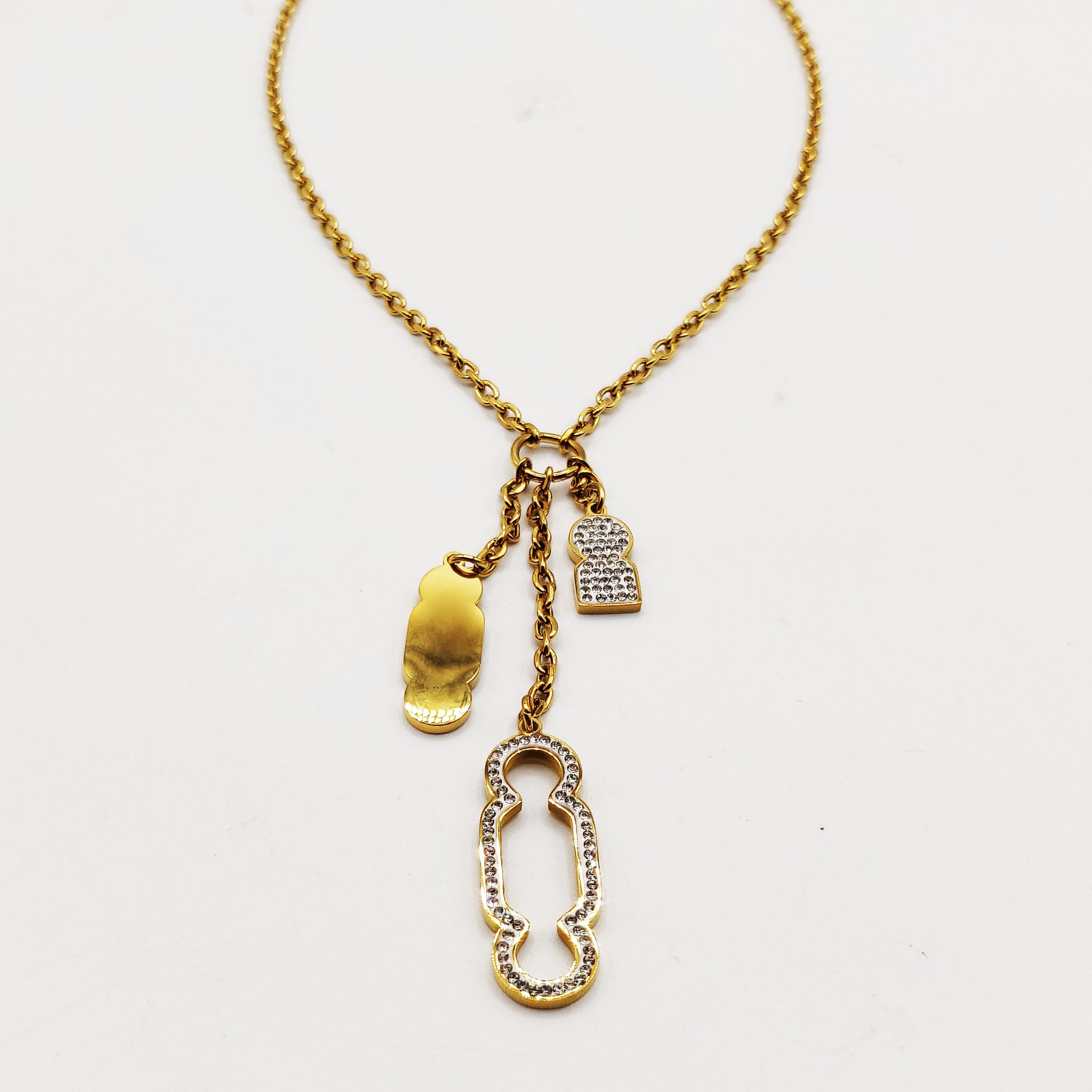 Collier Triple Pendentifs Bab El Mansour Luxe