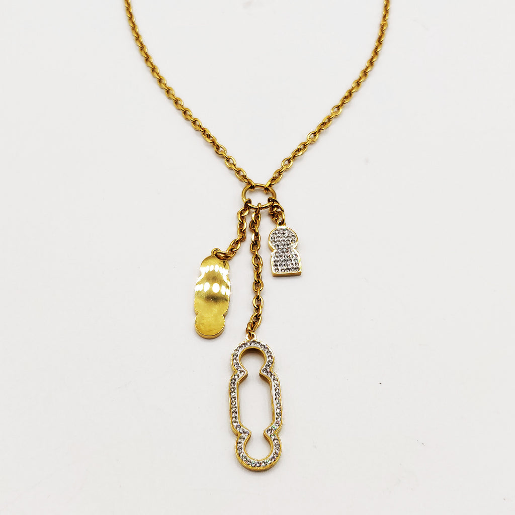 Collier Triple Pendentifs Bab El Mansour Luxe