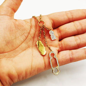 Collier Triple Pendentifs Bab El Mansour Luxe