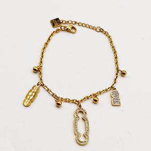 Bracelet Triple Pendentifs Bab El Mansour Luxe