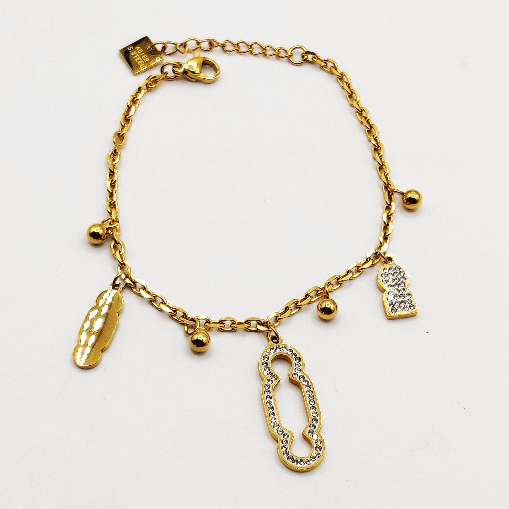 Bracelet Triple Pendentifs Bab El Mansour Luxe