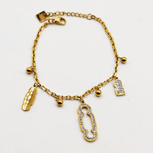 Bracelet Triple Pendentifs Bab El Mansour Luxe