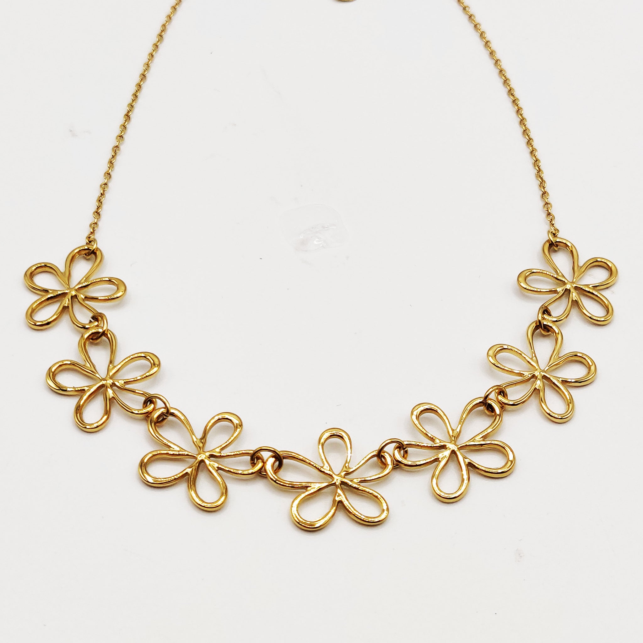 Collier Multi Fleurs Creuses Luxe