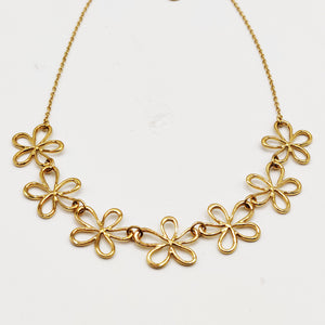 Collier Multi Fleurs Creuses Luxe