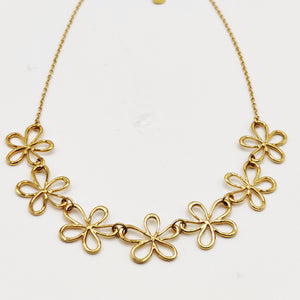 Collier Multi Fleurs Creuses Luxe