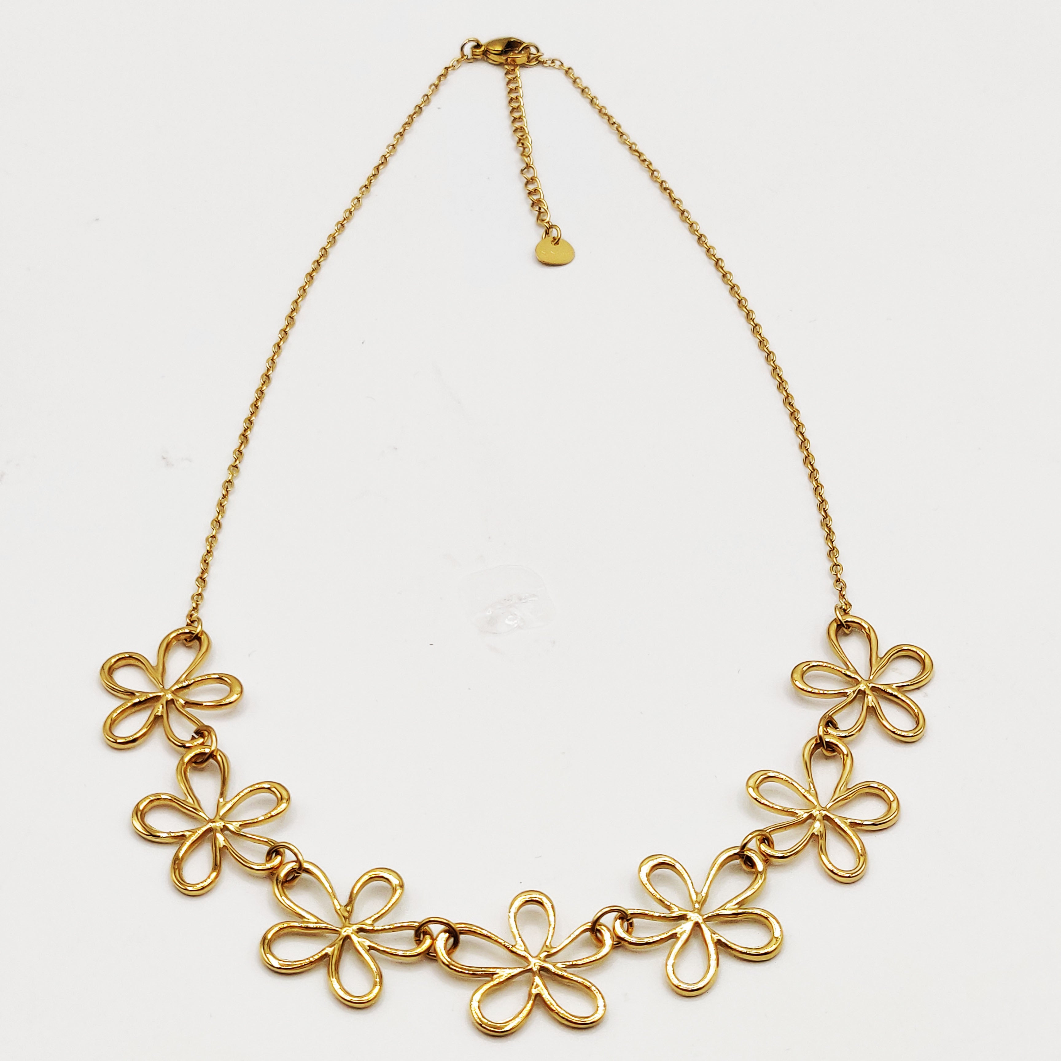 Collier Multi Fleurs Creuses Luxe