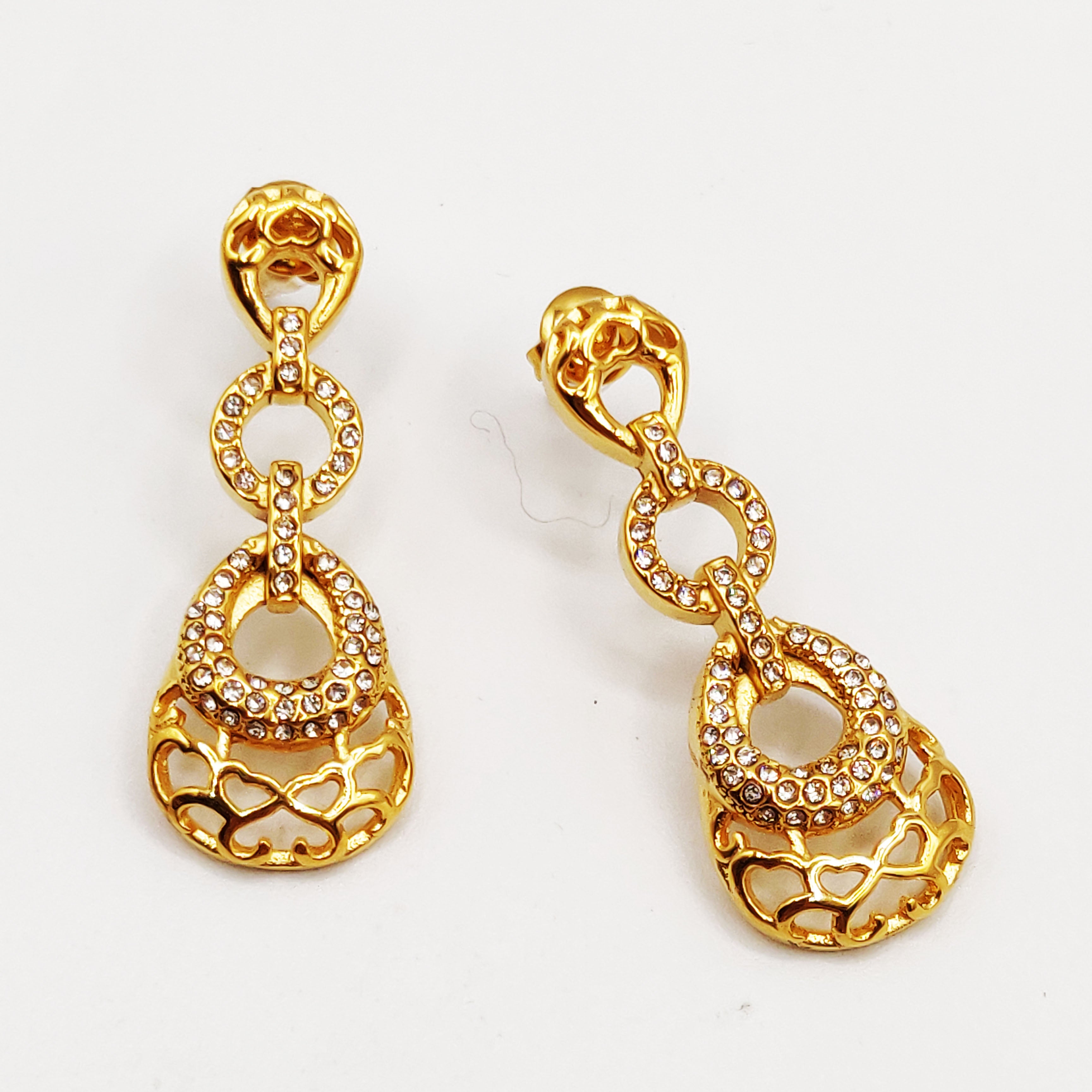Boucles d'oreilles Goutte Orientale Infinity Luxe