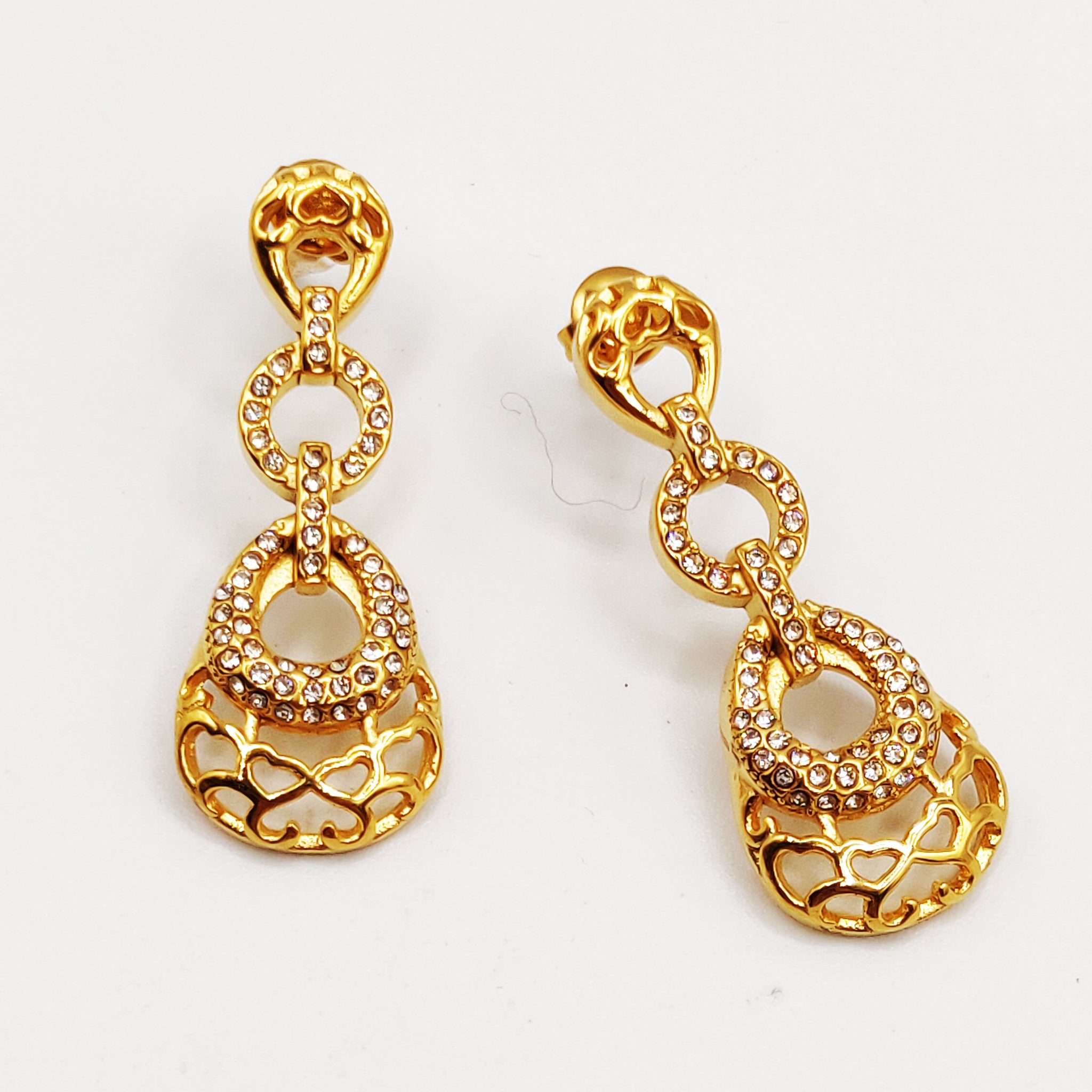Boucles d'oreilles Goutte Orientale Infinity Luxe
