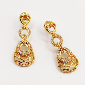 Boucles d'oreilles Goutte Orientale Infinity Luxe