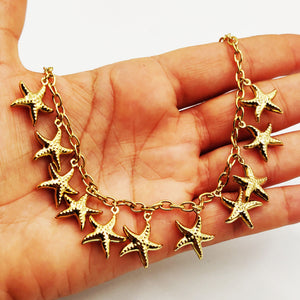 Collier Chaîne Bibelots Etoiles de Mer