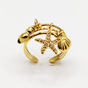 Bague Pendentifs Coquillages