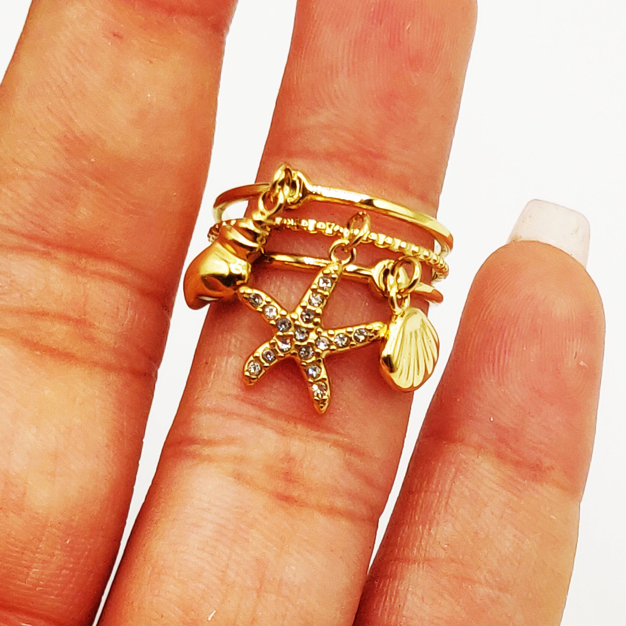Bague Pendentifs Coquillages