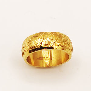 Bague Motifs Orientaux Gravés Luxe
