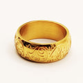 Bague Motifs Orientaux Gravés Luxe