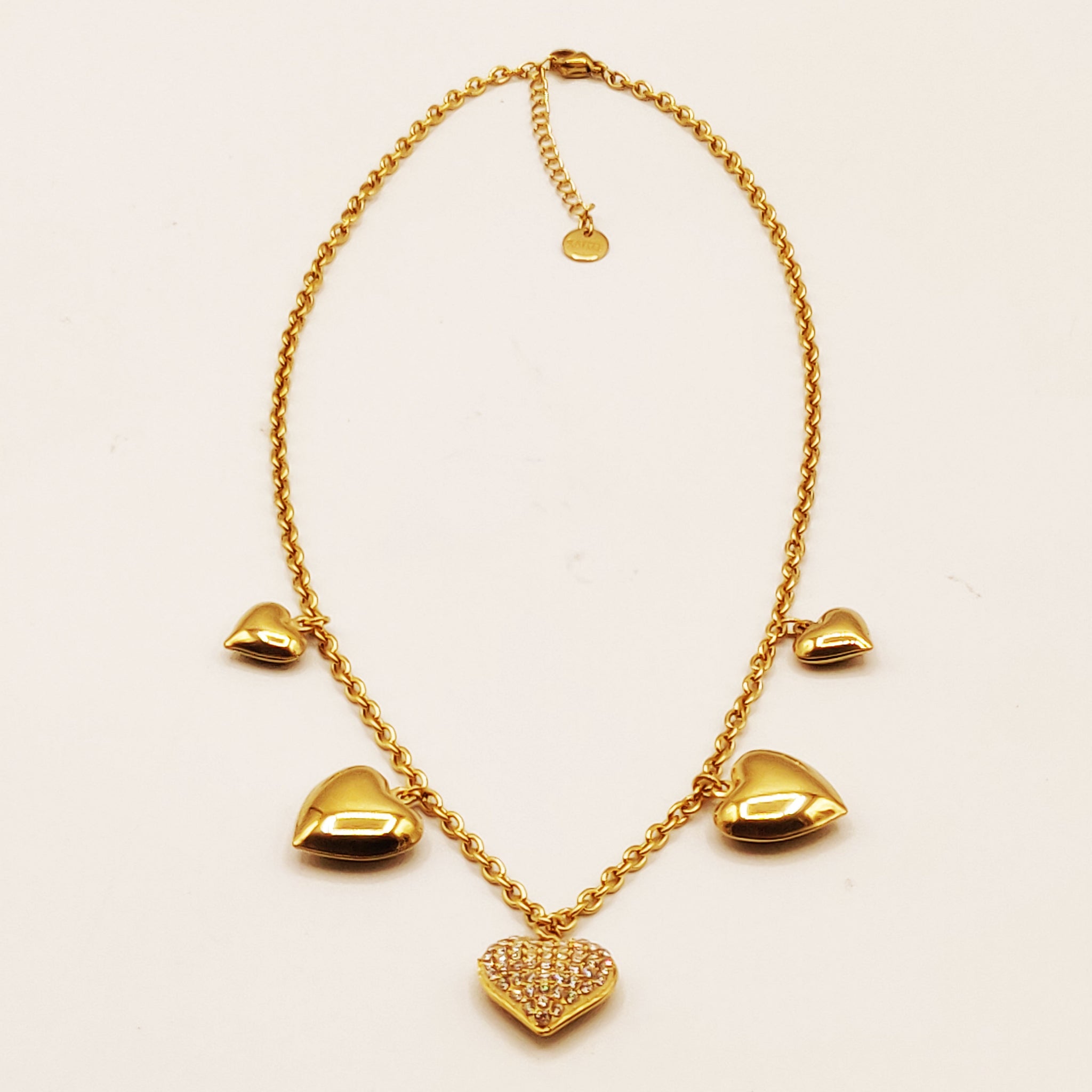 Collier Biblelots Coeurs et Coeur Cristaux Luxe