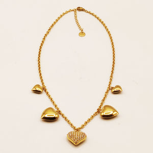 Collier Biblelots Coeurs et Coeur Cristaux Luxe