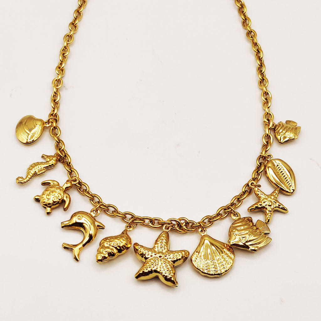 Collier Chaîne Bibelots Aquatiques Luxe