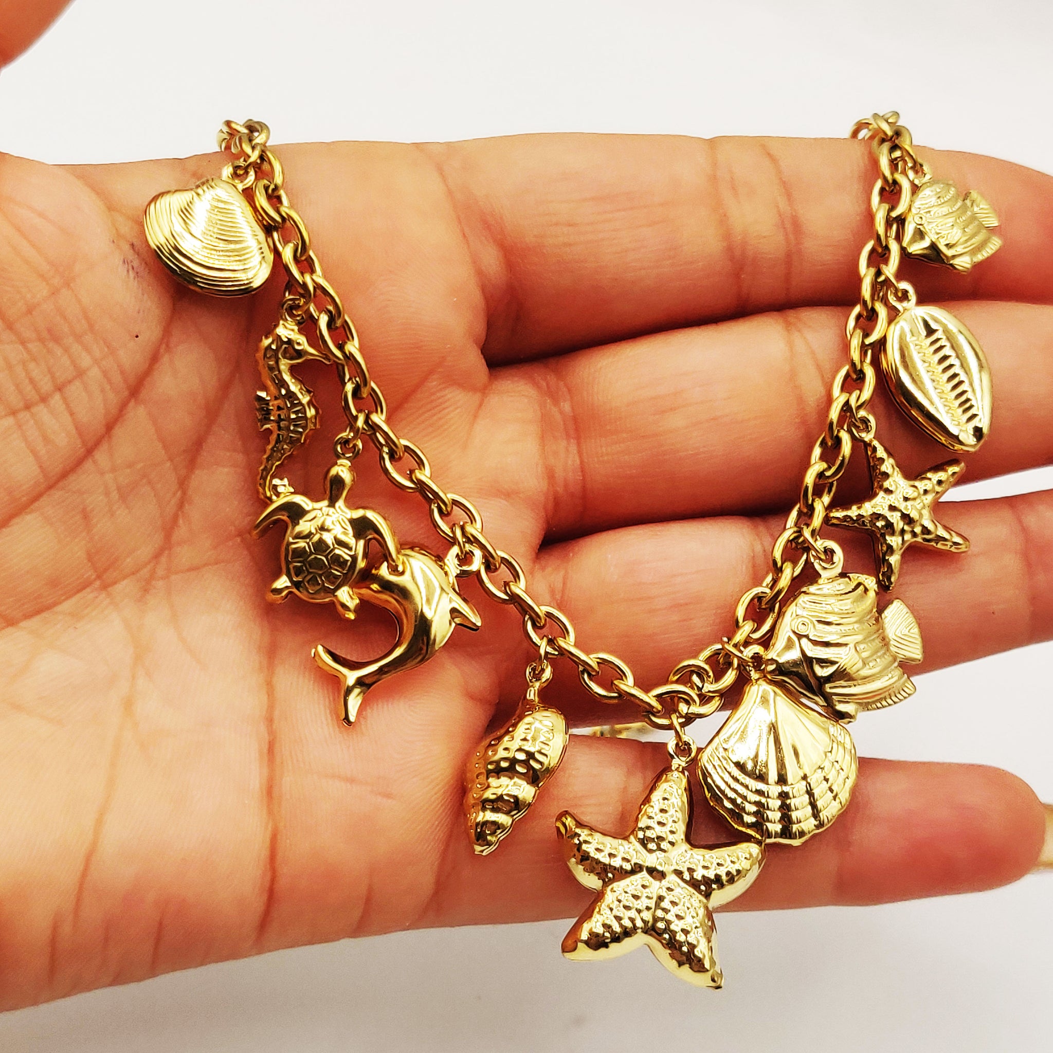 Collier Chaîne Bibelots Aquatiques Luxe