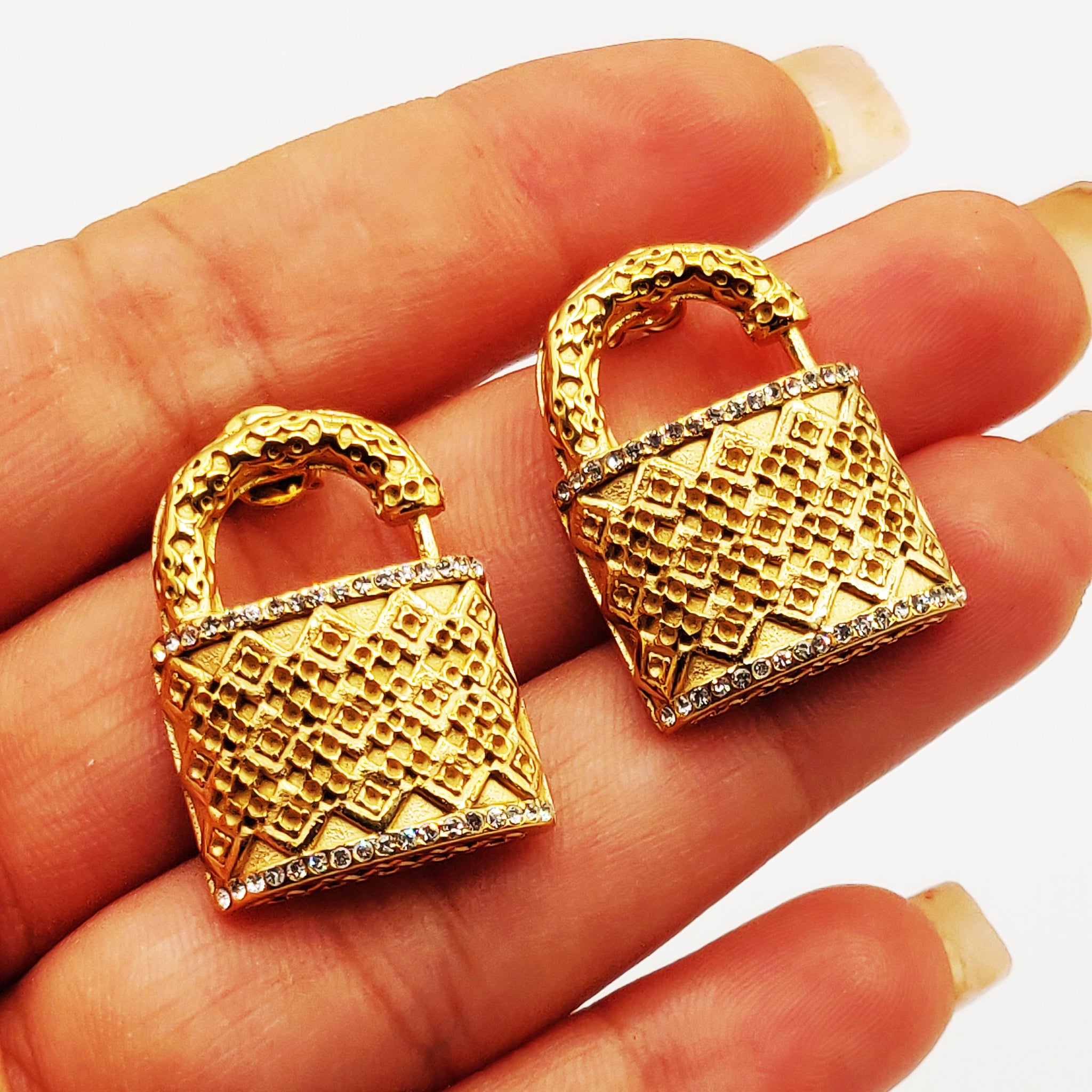 Boucles d'oreilles Torsade Cadenas Premium Luxe