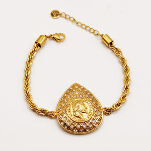 Bracelet Torsade Goutte Premium Louise Napoléon Luxe