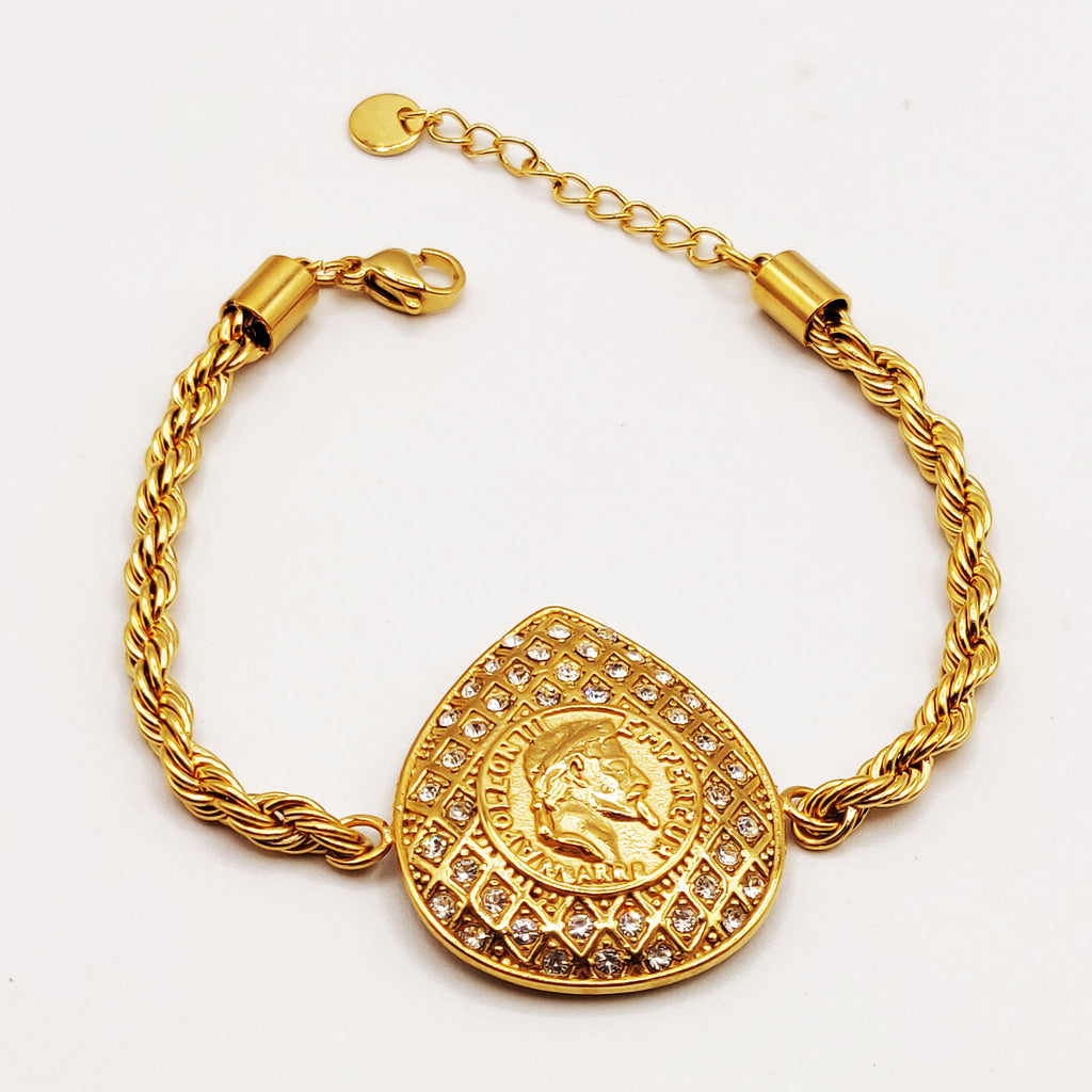 Bracelet Torsade Goutte Premium Louise Napoléon Luxe